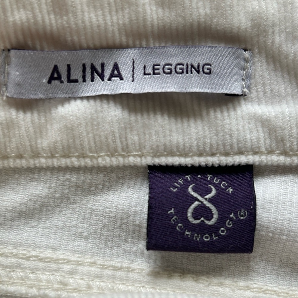 NYDJ Alina Corduroy Winter White Legging Jeans 0P - Picture 4 of 16